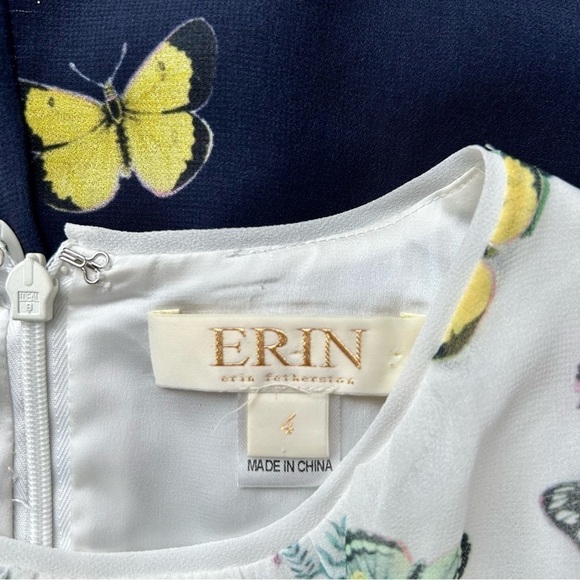 Anthropologie Erin Fetherston Butterfly Garden Gown Sleeveless Mermaid Size 4 - Picture 11 of 13